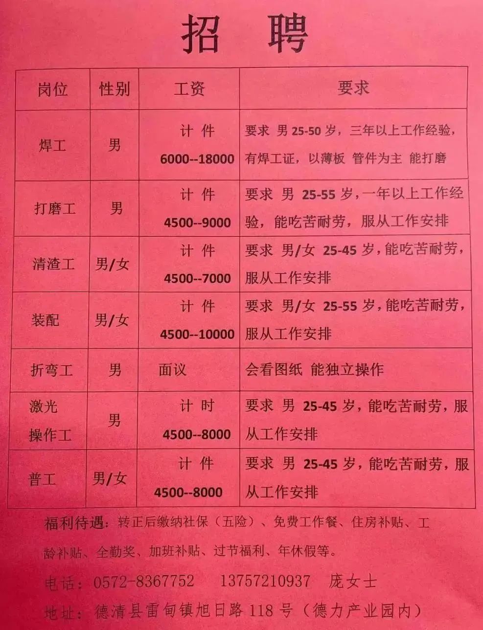 五里铺社区居委会招聘启事概览